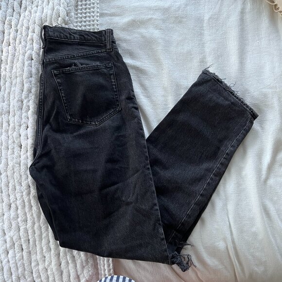 Abercrombie High Rise Dad Jeans Distressed - Picture 4 of 8